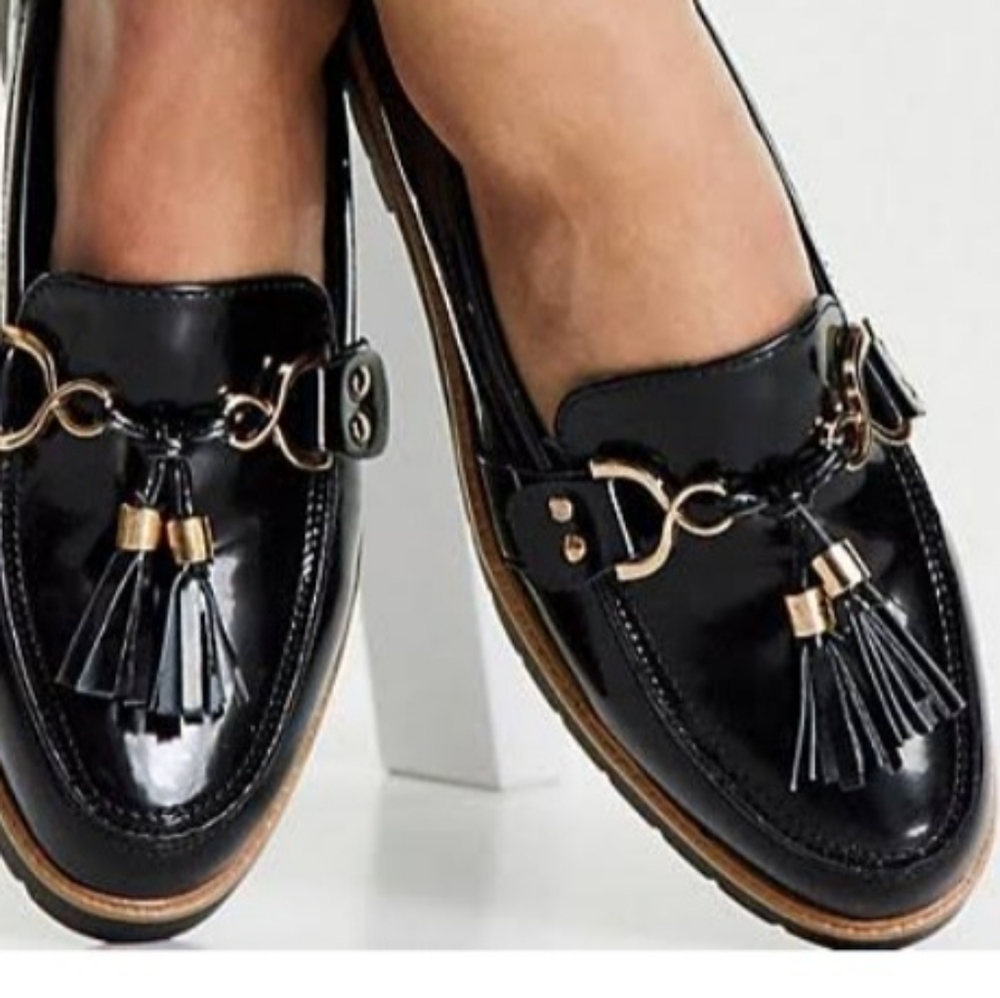 New patent leather loafers